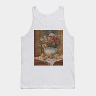 Still Life with Flowers and Prickly Pears by Auguste Renoir Tank Top